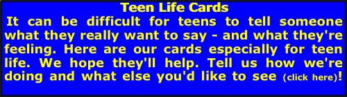 Teen Life Cards